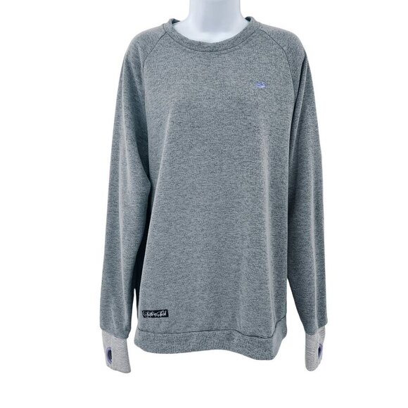 Southern Marsh Asheville Terry Sweater Sweatshirt Pullover Top Grey Small - Picture 1 of 6